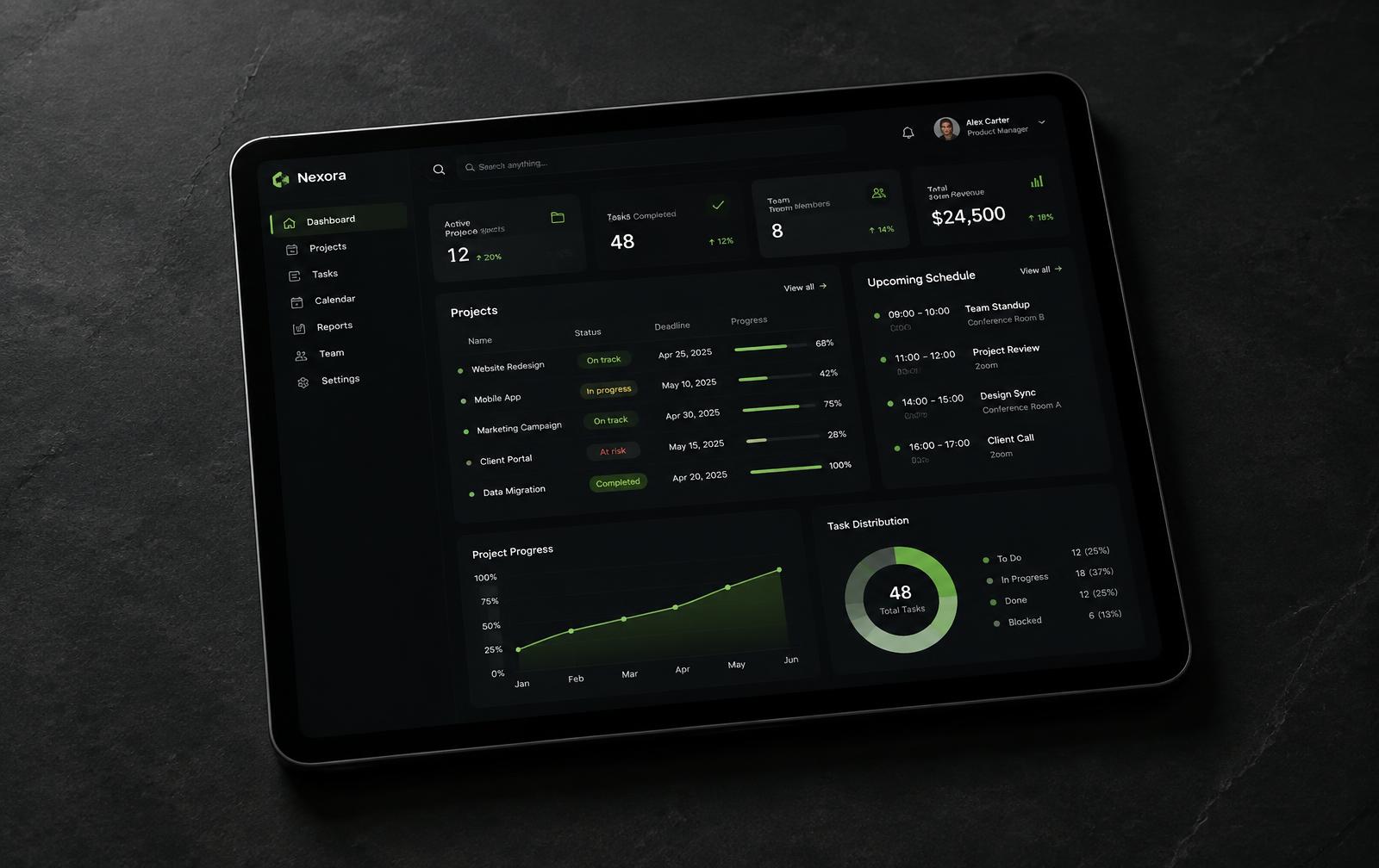 Custom Business App — Product concept mockup
